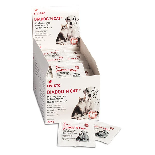 ALFAVET Dia Dog´n Cat 10 x 5g Resorptionsstörung des Darms Hund Katze Durchfall Haarball