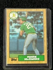 1987 Topps #366 Mark McGwire Rookie Card Oakland Athletics