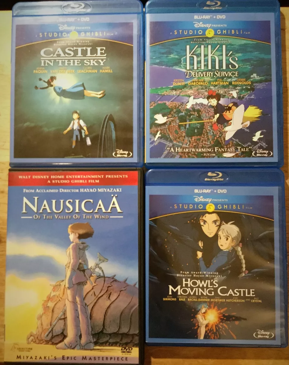 VERY GOOD - Disney Studio Ghibli Blu-Ray DVD 4 Movie Lot Kiki