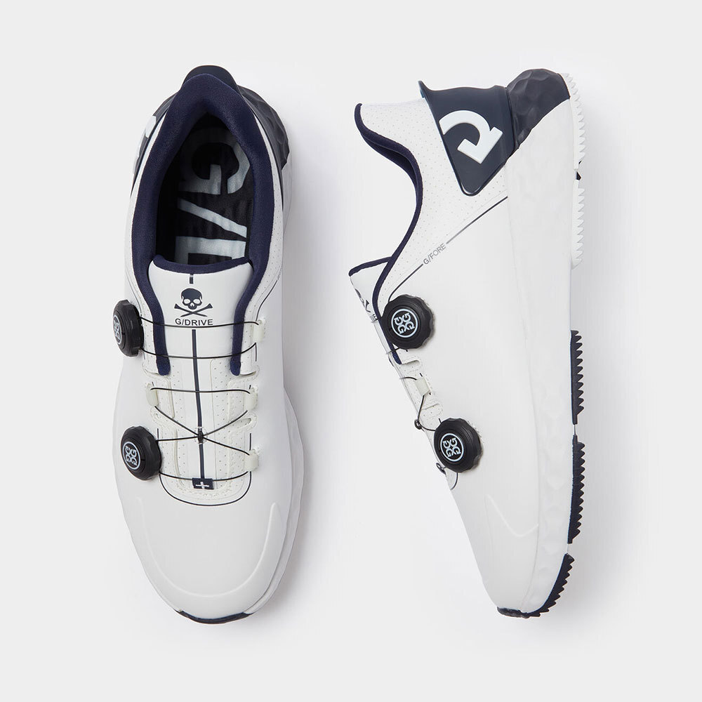 New Mens G/FORE G/DRIVE PERFORATED GOLF SHOE G4MA23EF32-TWLT WHITE