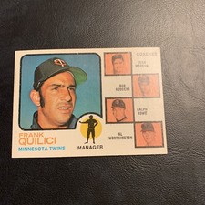 Cb34 1973 Topps￼ #49 Frank Quilici Minnesota twins￼