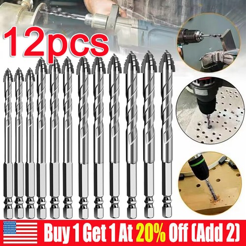 Eccentric Drill Bit Set Four-Flute Sawtooth Eccentric Drill Bit High Hardness US - Picture 2 of 17