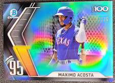 2022 Bowman Chrome Scouts Top 100 Aqua Refractor /125 Maximo Acosta #BTP-95