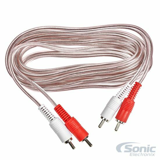 Crux RCA-6 мм, 6 ФУТОВ Кабель RCA от штекера к штекеру, прозрачная оболочка