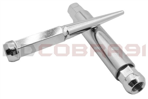Chrome Spike Lug Nuts Solid Steel M14x1.5 fits 1995-1999 Suburban Tahoe 2WD - Picture 7 of 10
