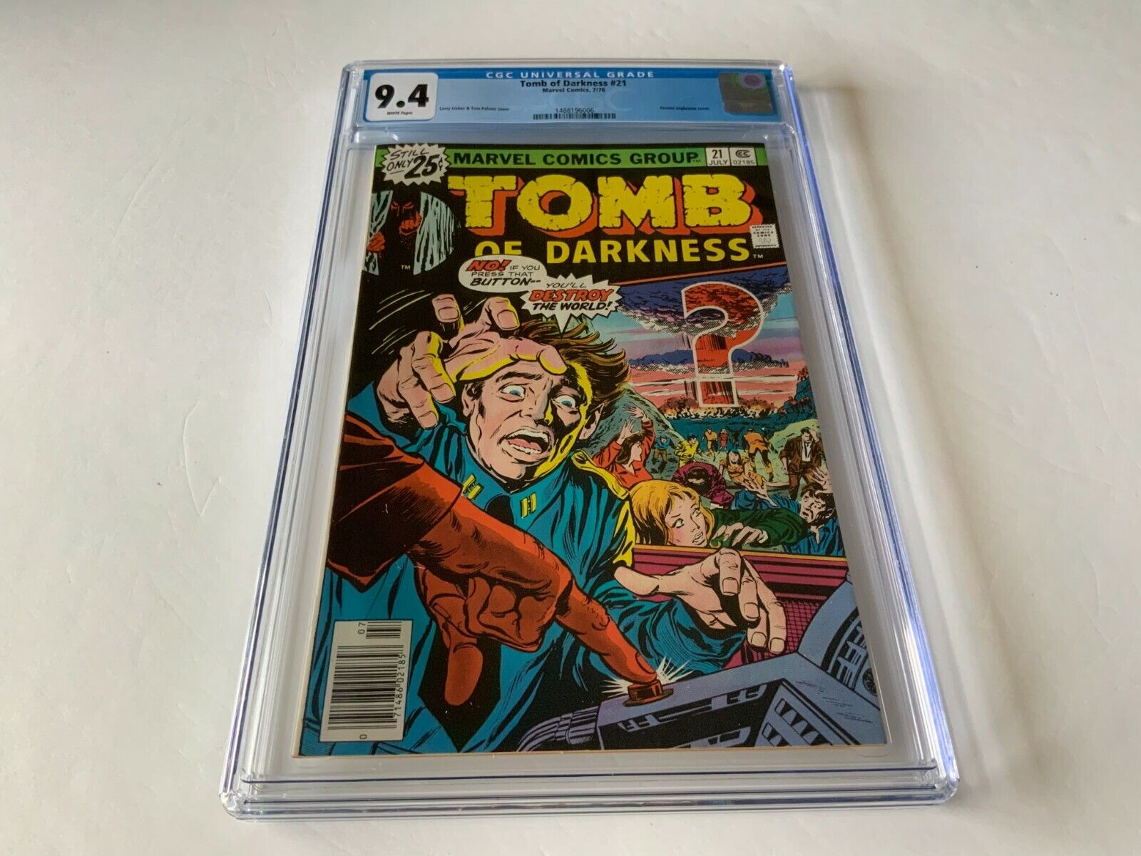 TOMB OF DARKNESS 21 CGC 9.4 WHITE PAGES ATOMIC EXPLOSION CVR MARVEL COMICS 1976