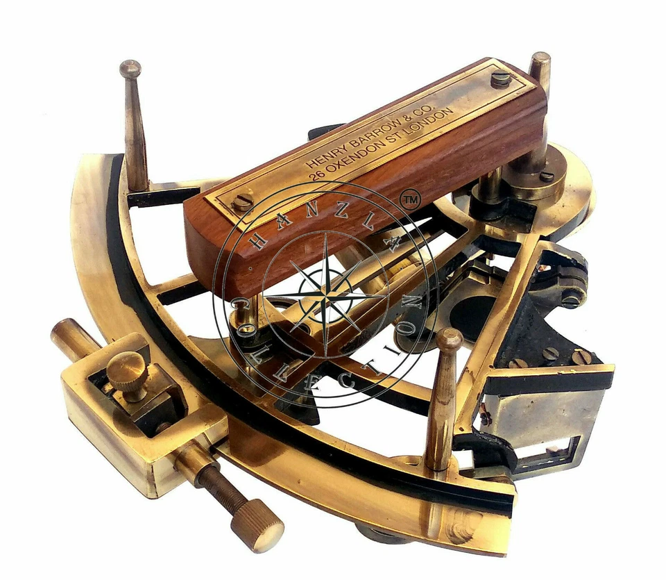 Antique Heavy German Working Sextant 8" Marine Nautical Collectible W Wooden Box - Image 4 of 4