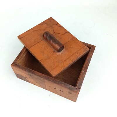 Vintage Art Deco Holz Schmuck Kommode Box, Schmuckschatulle, , 5,11'' x 3,9'' x 1,96