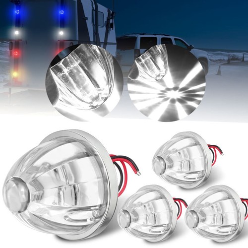 4X Luces LED Sandía Indicador Marcador Lateral Grande Liquidación Bombillas Camión Blanco