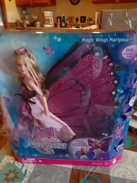 Mattel L8585 Barbie Doll Mariposa Magic Wings Open 2007 for sale online
