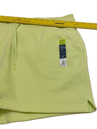 NUEVO CON ETIQUETAS Mujer Plus TEK GEAR Ultrasuave Polar PULL ON SHORTS Talla XXL Verde Brillante - Imagen 3 de 6