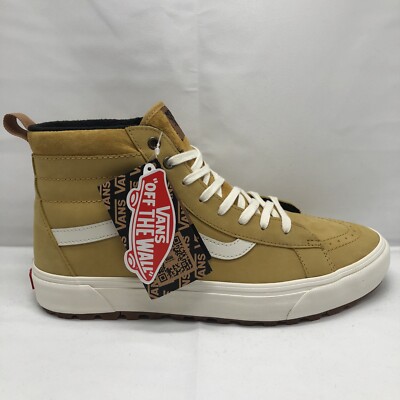 VANS Sk8 Hi MTE-1, Mens US Size 12, Tinsel Nubuck White Gum Tan  VN0A5HZYA09