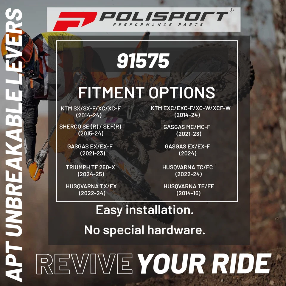 APT Levers Kit KTM SX/EXC/SX-F/EXC-F HusqTC/FC/TE/FE Sherco SE-R/SEF-RGG MC/MC-F - Image 4 of 4