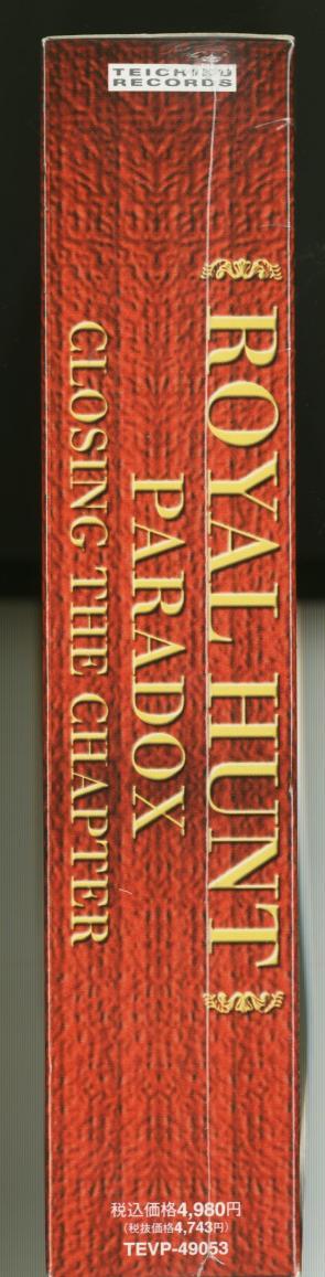 ROYAL HUNT Paradox Closing the Chapter CD + VHS BOX JAPAN TVEP