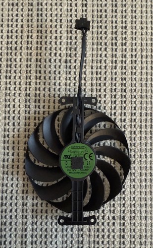95MM 6PIN T129215SU CF1010U12D Phoenix GPU Cooling Fan ITX for ASUS Phoenix RTX - Afbeelding 4 van 7