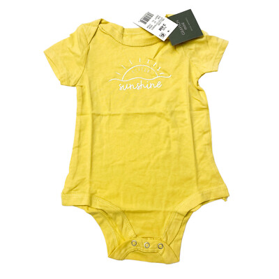 Grayson Mini Baby Girl Size 3-6M Bodysuit  Little Sunshine  Yellow