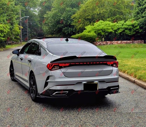 Carbon Fiber Rear Tail Trunk Spoiler Wing Lip Trim For kia K5 Optima GT 2021-24 - Picture 17 of 20