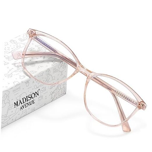 Blue Light Blocking Glasses Anti Eyestrain UV Glare Blue Light Crystal Brown