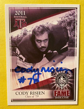 SIGNED CODY RISIEN TEXAS A&M HALL OF FAME AUTOGRAPHED CARD
