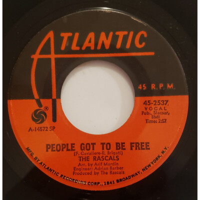 The Rascals - People Got To Be Free / My World (Vinyl 7'' - 1968 - US - Original)