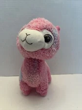 HUG FUN PINK RAINBOW TYE DYED LLAMA PLUSH DOLL FIGURE STUFFED ANIMAL TOY