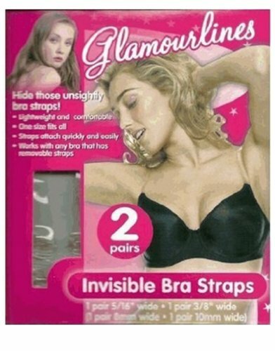 Glamourlines Invisible Bra Straps 2 pairs per Pkg LIGHTWEIGHT - Picture 1 of 2
