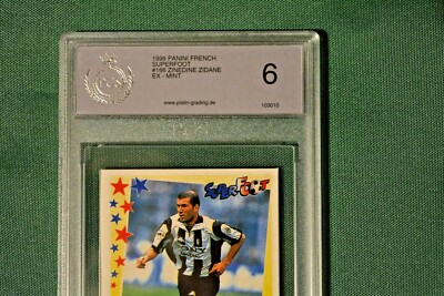 Vignette Panini Superfoot 1998-1999 - Zinedine Zidane N°166 (France/Juventus)