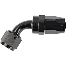 10AN 60 Degree Swivel Hose End Fitting Adaptor For Oil/Fuel/Gas Hose Line Black