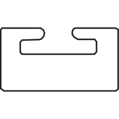 Garland Black Replacement Slide - UHMW - Profile 01 | 01-5200-2-01