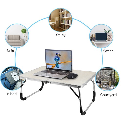 Foldable Laptop Table Stand Lap Sofa Bed Tray Computer Notebook Desk Adjustable - Picture 94 of 134