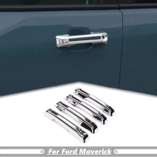 For 2022-2023 24 Ford Maverick ABS Chrome Exterior Door Handles Cover Trim 4PCS