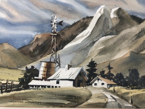 Richard Soderman Water Color Original Painting Landscape Castle Rock California - Picture 3 of 8