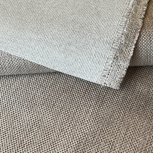1232. Light Chocolate Flame Retardant Upholstery Fabric. Price per 1/2 metre - Picture 2 of 3