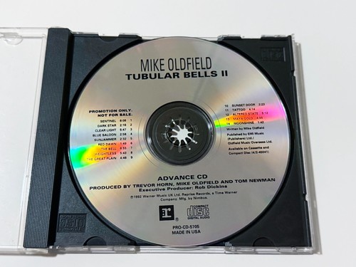 Mike Oldfield – Tubular Bells II PROMO Advance CD 1992 VERY RARE Like New - Picture 2 of 2