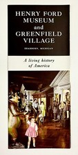 1970s Henry Ford Museum Greenfield Village Dearborn MI Vintage Travel Brochure