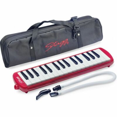 STAGG Melodica mit Tasche rot - MELOSTA32 RD