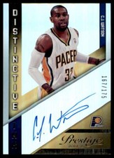 C.J. Watson Card 2014-15 Prestige Premium Distinctive Ink #36 