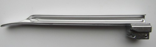 Propper Miller #3 Laryngoscope Blade Integrated Fiber Optic Germany Stainless - Picture 3 of 10