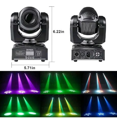 ZKYMZL Moving Head Stage Light 30W 15 Colors Sound Activated DMX 512 Spot Light - Picture 3 of 10