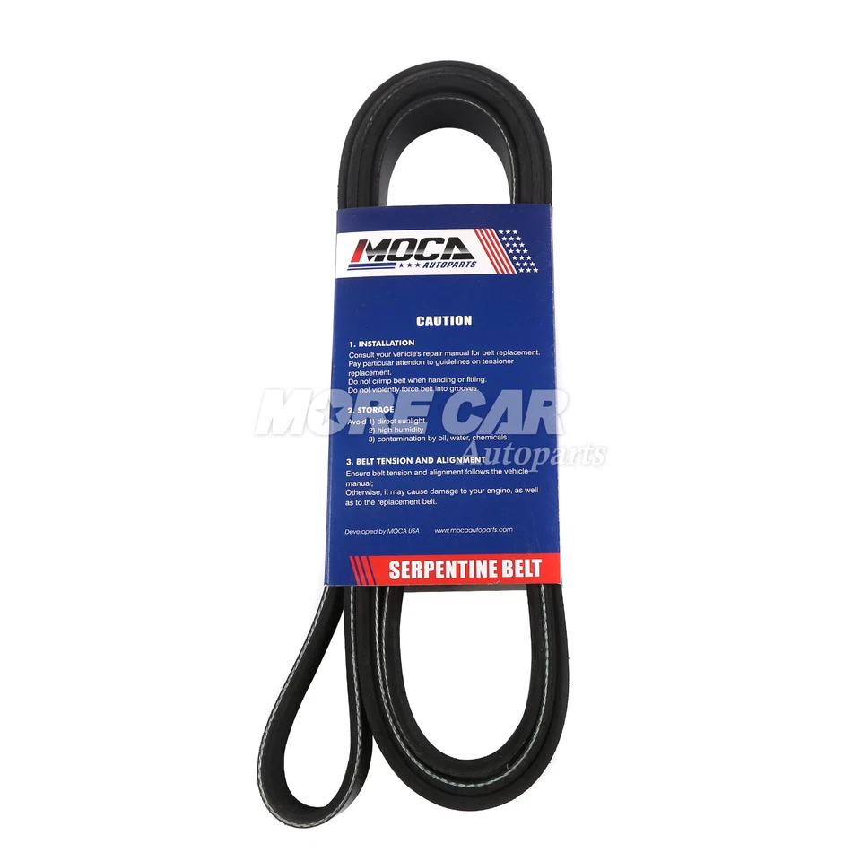 Cinturón serpentino EPDM 6PK2025 apto para Chevrolet Camaro Corvette 1998-2015 Foto 3 de 4
