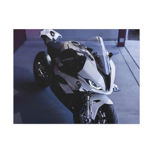 BMW Inspired S1000RR High Resolution Museum Quality Horizontal Canvas Print #042 - Picture 3 of 10