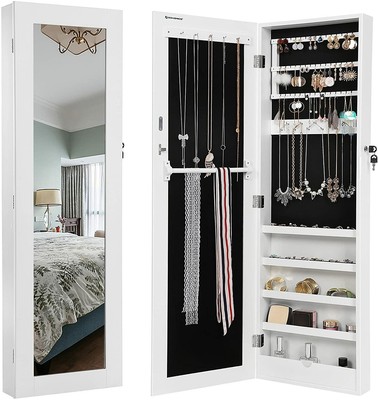 Armario Espejo Para Joyas Montado Pared - Joyero y Espejo - Caja Fuerte | eBay