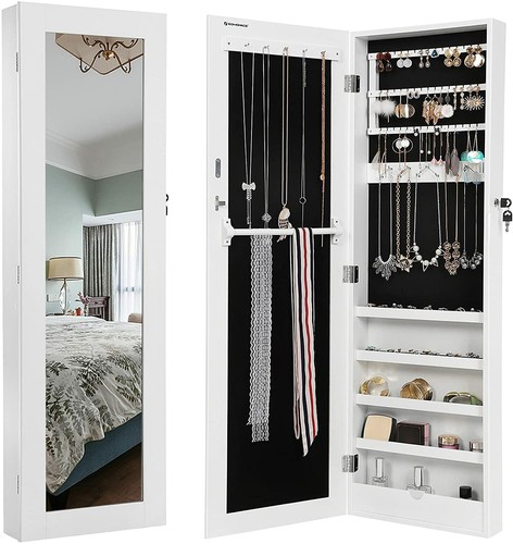 Armario Espejo Para Joyas Montado Pared - Joyero y Espejo - Caja Fuerte | eBay