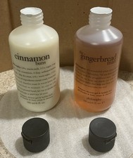 Philosophy Cinnamon Buns & Gingerbread Man Shampoo, Shower Gel, Bubble Bath 6oz