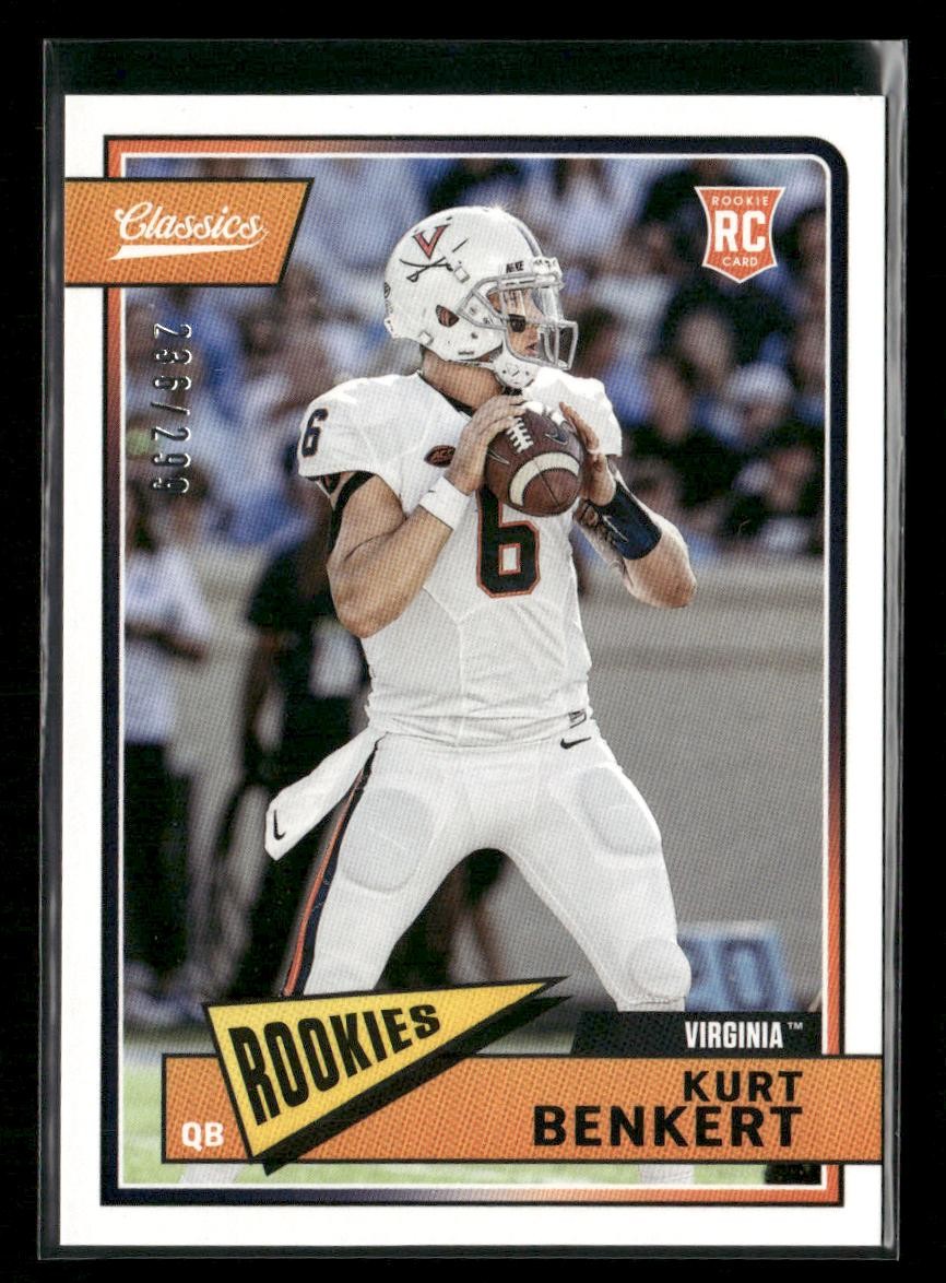 2018 Panini Classics #211 Kurt Benkert Red Back #/299 RC