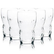 6x Granini Glas 0,2l Kontur Saft Wasser Limo Longdrink Cocktail Gl&auml;ser Gastro