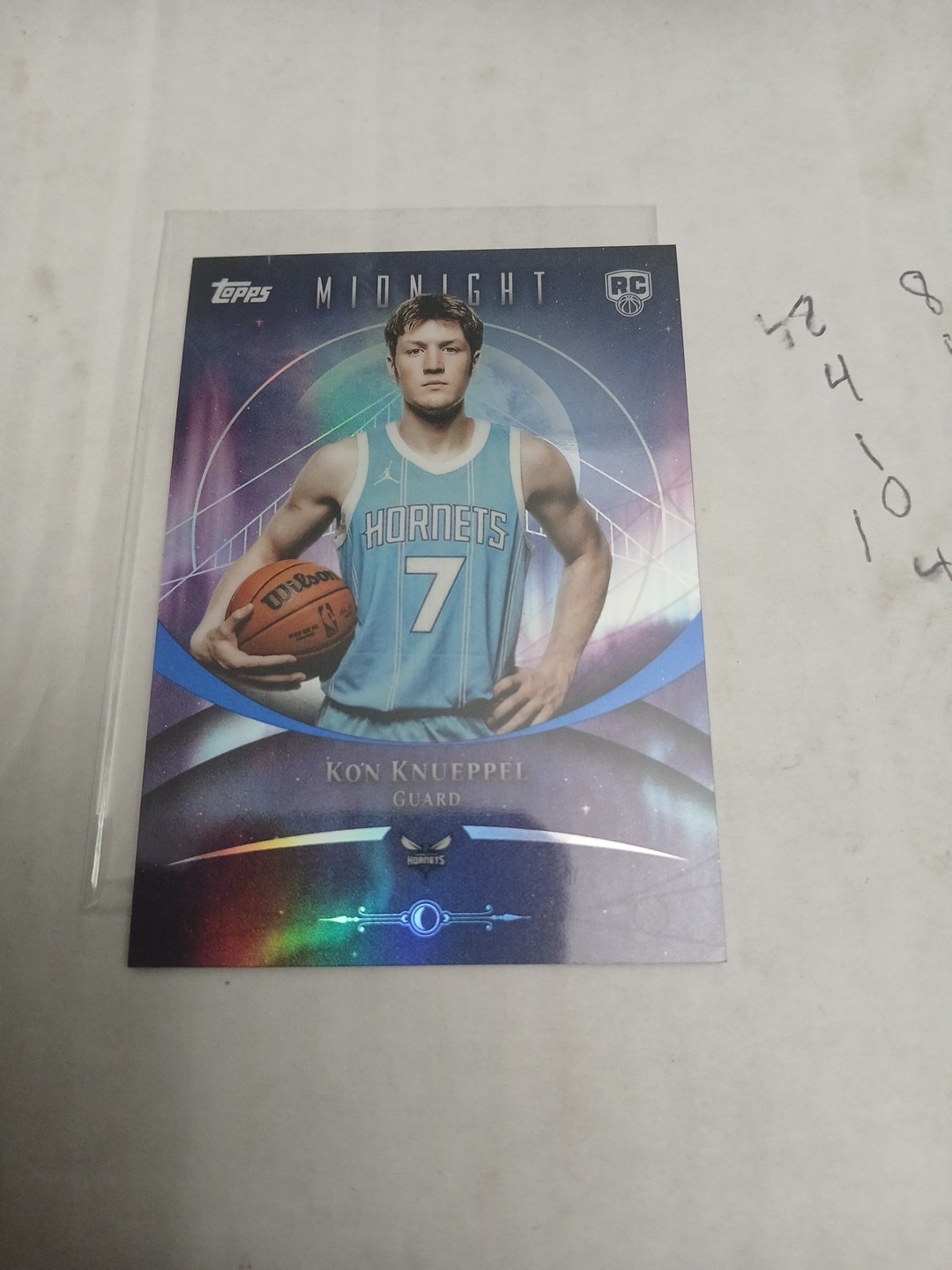 2025-26 Topps Midnight Rookie Kon Knueppel #64 Charlotte Hornets NBA Card