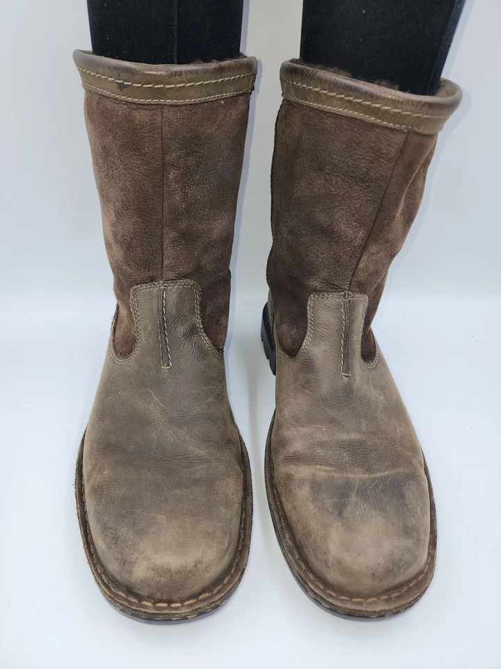 UGG Hartsville Sheepskin Leather Boots Brown 5626 Mens Winter Size US 12 EU 45.5 - Image 3 of 4