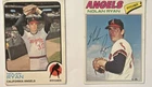 Topps 1972 & 1977 Nolan Ryan California Angels MLB Baseball 2 Cards Lot
