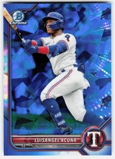 2022 Bowman Draft Sapphire Edition Luisangel Acuña #BDC-159 Texas Rangers